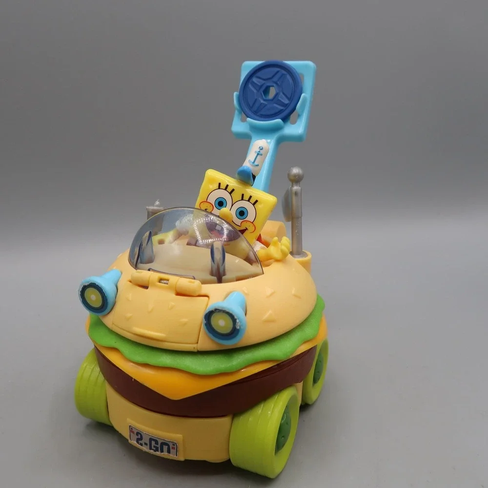 2013 Mattel Spongebob Squarepants Krabby Patty Wagon Hamburger Car & Figure
